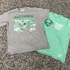 SASKATCHEWAN roughriders 2 shirt sleeve tshirts.